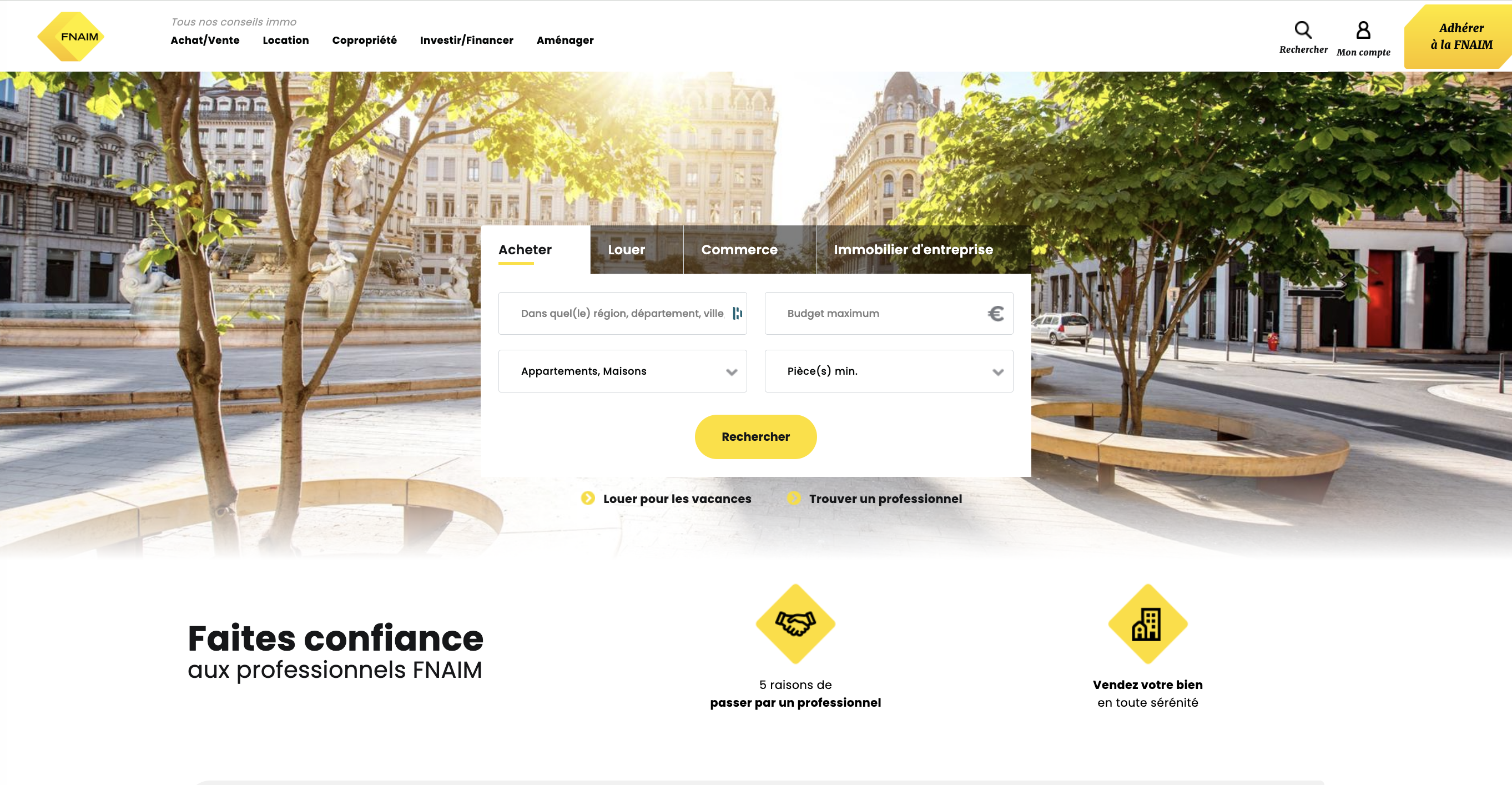 FNAIM website